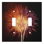 Red, White and Blue Fireworks I Patriotic Light Switch Cover