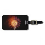 Red, White and Blue Fireworks I Patriotic Luggage Tag