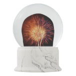 Red, White and Blue Fireworks I Patriotic Snow Globe