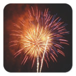 Red, White and Blue Fireworks I Patriotic Square Sticker