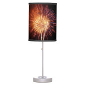 Red, White and Blue Fireworks I Patriotic Table Lamp (Front)