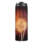 Red, White and Blue Fireworks I Patriotic Thermal Tumbler