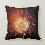 Red, White and Blue Fireworks I Patriotic Throw Pillow