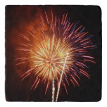 Red, White and Blue Fireworks I Patriotic Trivet
