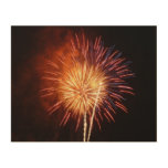 Red, White and Blue Fireworks I Patriotic Wood Wall Art