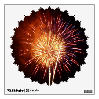 Red, White and Blue Fireworks I Wall Decal