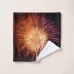 Red, White and Blue Fireworks I Wash Cloth