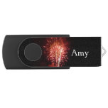 Red, White and Blue Fireworks II Patriotic Flash Drive