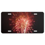 Red, White and Blue Fireworks II Patriotic License Plate