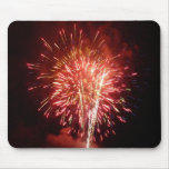 Red, White and Blue Fireworks II Patriotic Mouse Pad