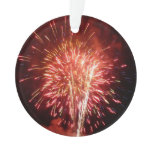 Red, White and Blue Fireworks II Patriotic Ornament