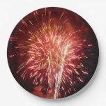 Red, White and Blue Fireworks II Patriotic Paper Plates