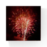 Red, White and Blue Fireworks II Patriotic Paperweight