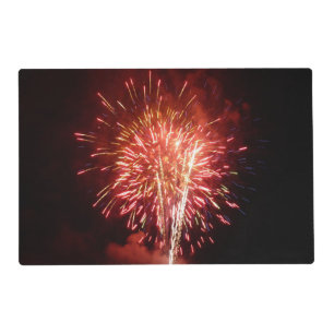 Red, White and Blue Fireworks II Patriotic Placemat