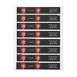 Red, White and Blue Fireworks II Patriotic Wrap Around Label