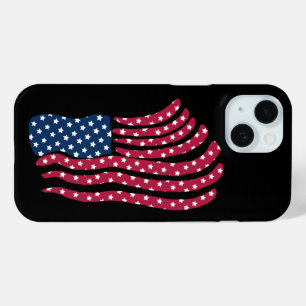 Red White And Blue Flag Design iPhone 15 Case