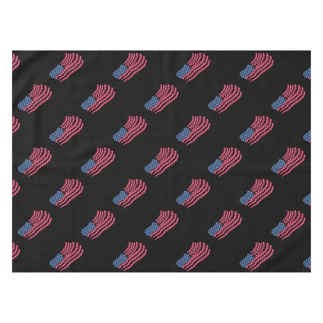 Red White And Blue Flag Design  Tablecloth (Front (Horizontal))