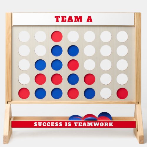 Red White And Blue Fun Modern Team Name Text