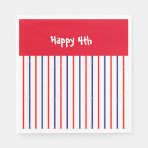 “Red, White and Blue Gappy 4th” Luncheon Napkins