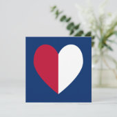 Red White and Blue Heart (Standing Front)
