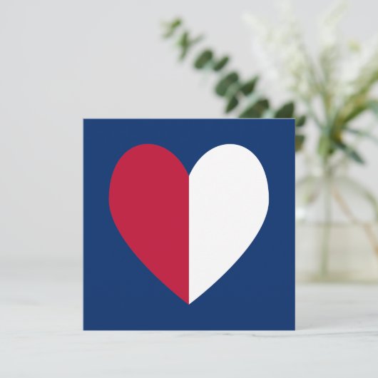 Red White and Blue Heart (Standing Front)
