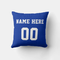 Red White and Blue Hockey Gift Ideas Hockey Pillow