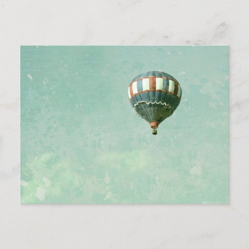 Red White and Blue Hot Air Balloon Postcard