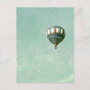 Red White and Blue Hot Air Balloon Postcard