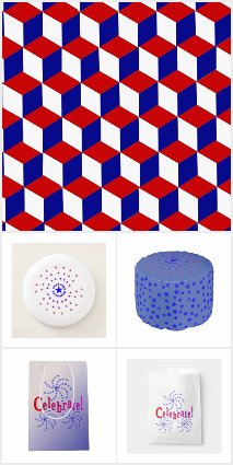Red, White and Blue - July 4th