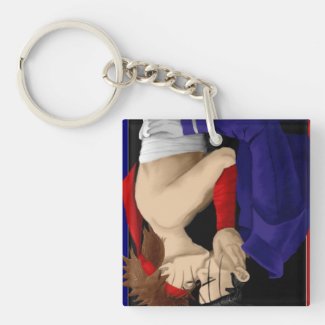Red, White, and Blue keychain