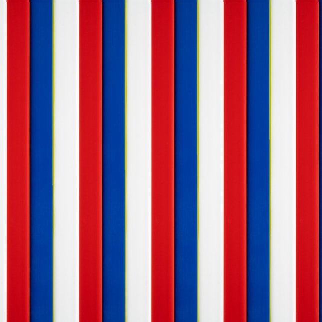 Red White and Blue  Leggings (A background of vertical stripes in red, white, and blue, with thin yellow lines between each stripe)