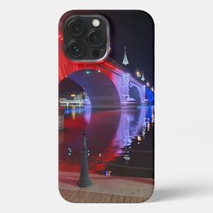 Red, white, and blue London Bridge Lake Havasu iPhone 13 Pro Max Case