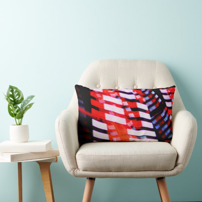Red White and Blue Lumbar Pillow (Chair)