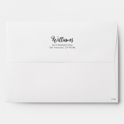 Red, White, and Blue Mickey Star Pattern Envelope