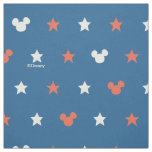 Red, White, and Blue Mickey Star Pattern Fabric