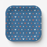 Red, White, and Blue Mickey Star Pattern