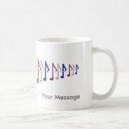 Red White And Blue Music Scale Notes Coffee Mug at Zazzle