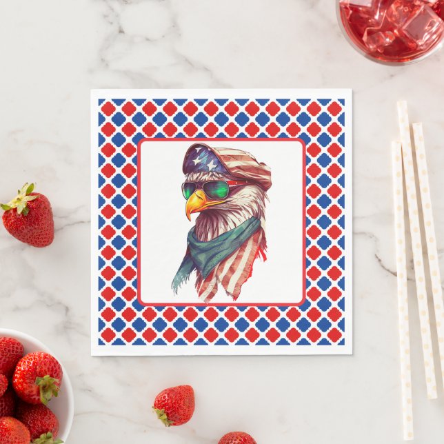 Red White And Blue Napkins (Insitu)