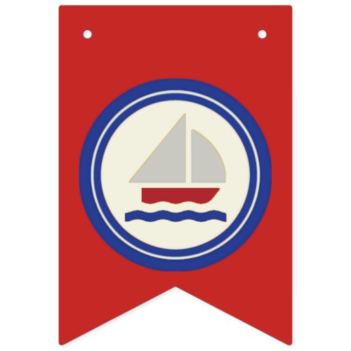 Red White and Blue Nautical Banner Bunting