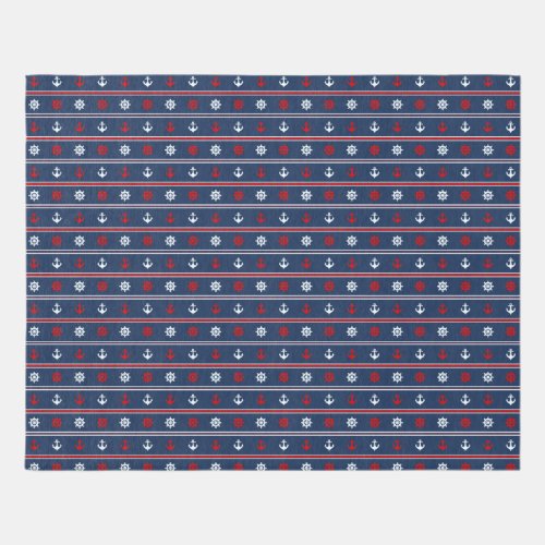 Red White And Blue Nautical Pattern Rug