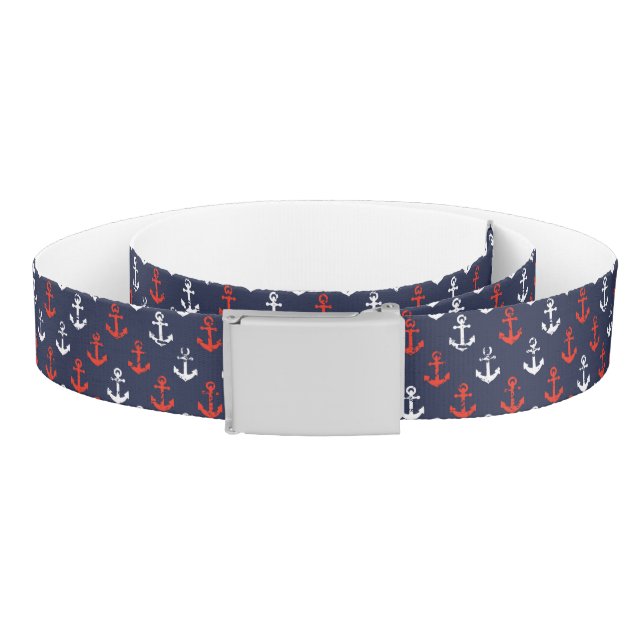 Red White And Blue Navy Pattern Belt (Coil)