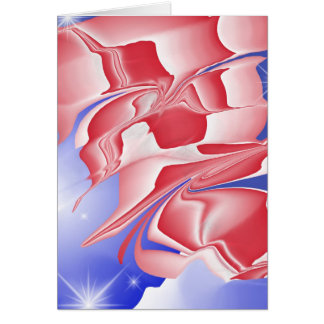 red white and blue number two cards
