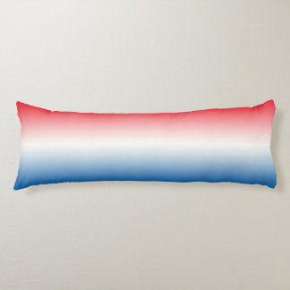 “Red White And Blue Ombre” Body Pillow