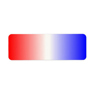 Red White and Blue Ombre Label