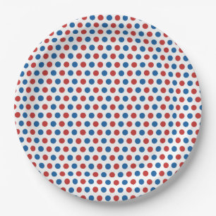 Red White and Blue Paper Plate