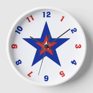 Red, White, and Blue Patriotic American Star