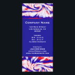 red white and blue rack card<br><div class="desc">Red white and blue patriotic abstract design on letterhead stationery invitations rackcards and flyers</div>