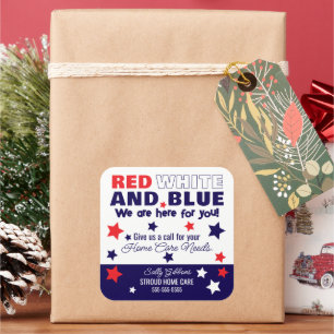 Red, White, and Blue Referral Gift Tags - Business