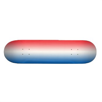 Red White And Blue Skateboard by Comp_Skateboard_Deck at Zazzle