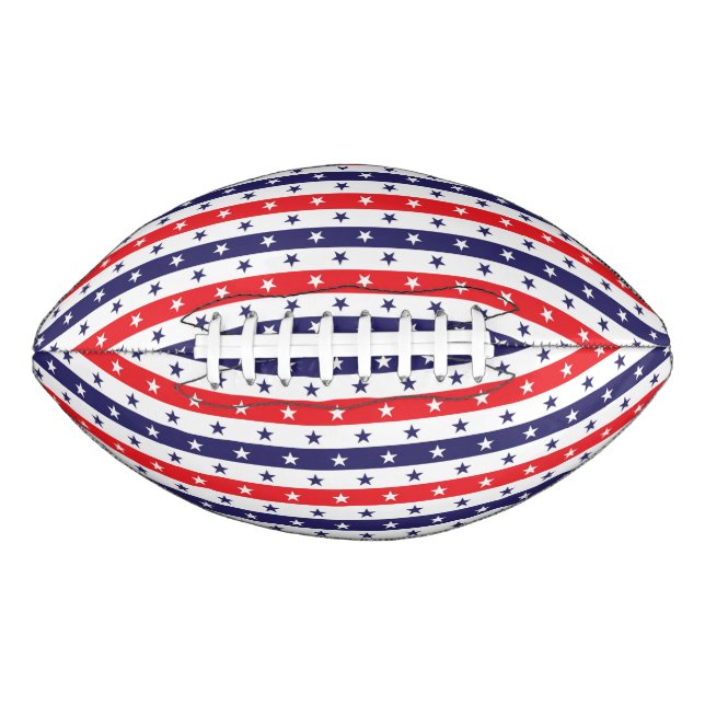 Red, White and Blue Stars and Stripes  Football (Front)